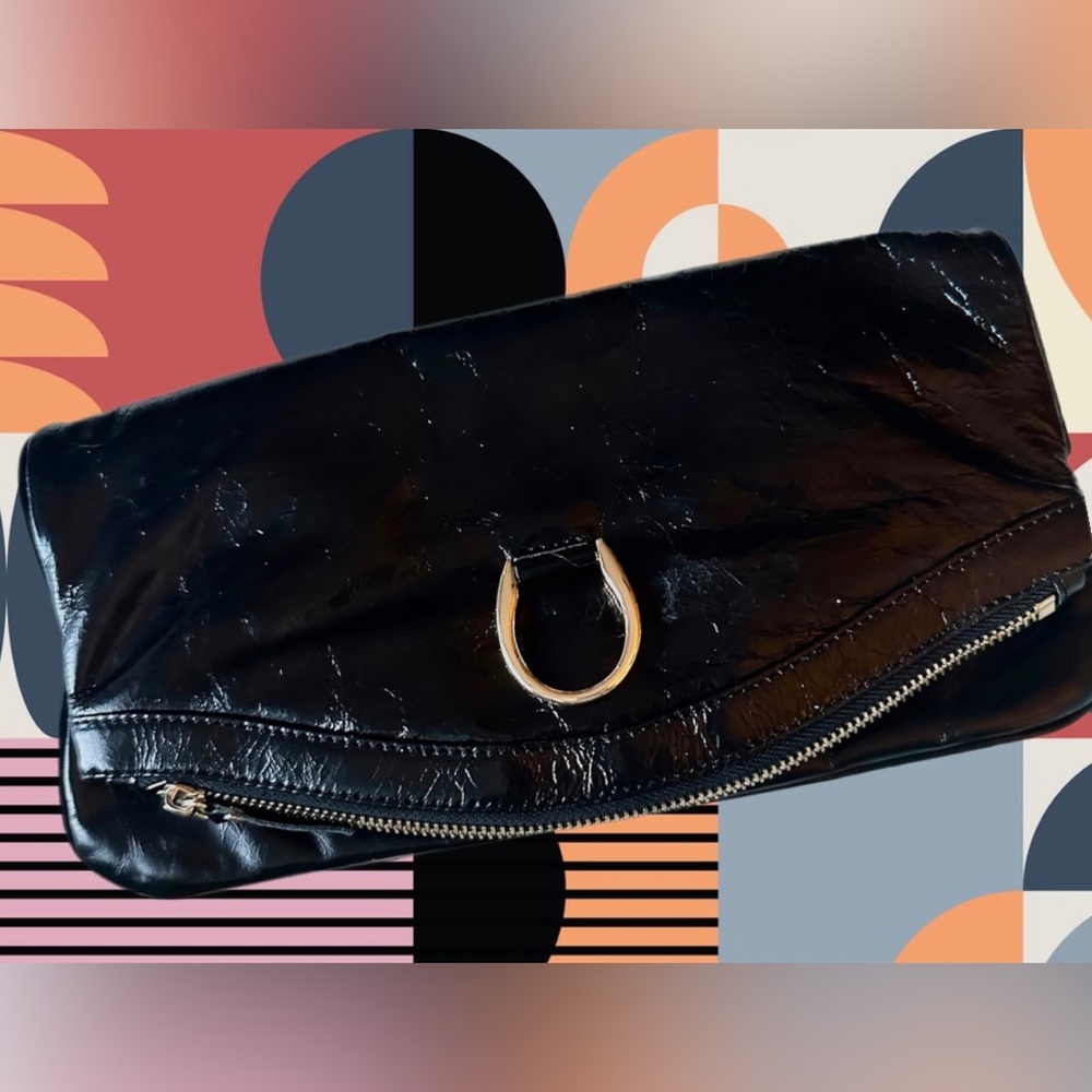 Joseph Charles Jet Black Leather Berkshire Convertible Messenger Bag NWT